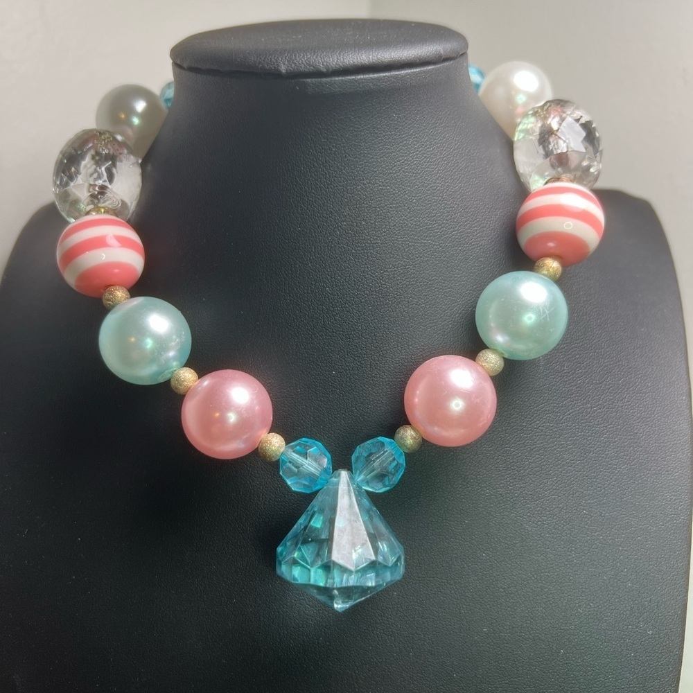 Colorful Kids Acrylic Beaded Necklace D13
